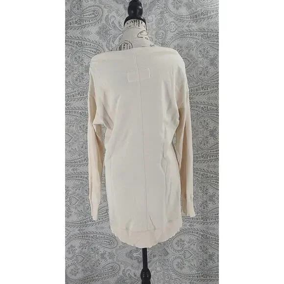 Anthropologie Pilcro and the Letterpress Dona Tunic ladies sweater Ivory Size XS - Picture 4 of 12